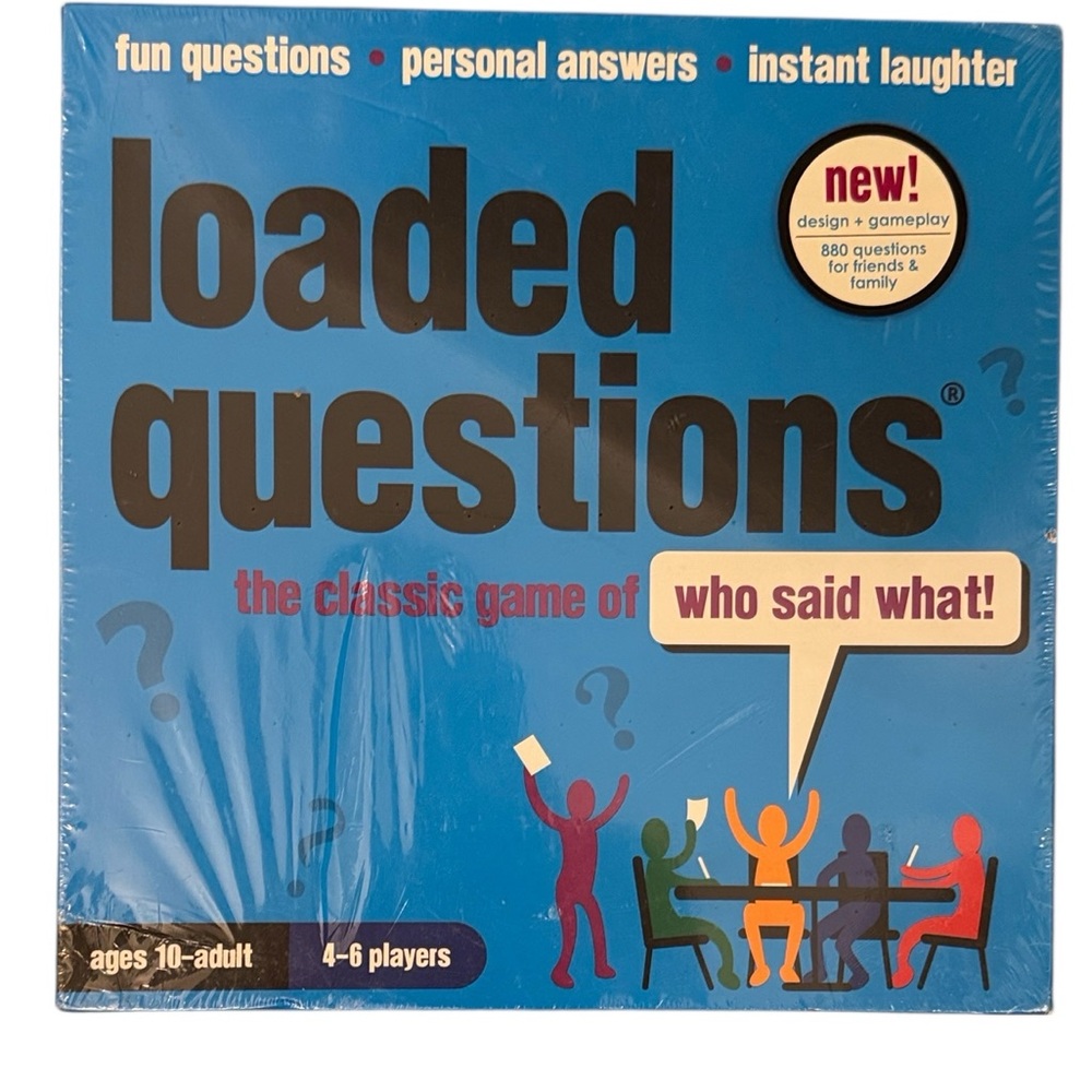 Loaded Questions Board Game New Sealed Family Party Game 4-6 Players Age 10+ NEW